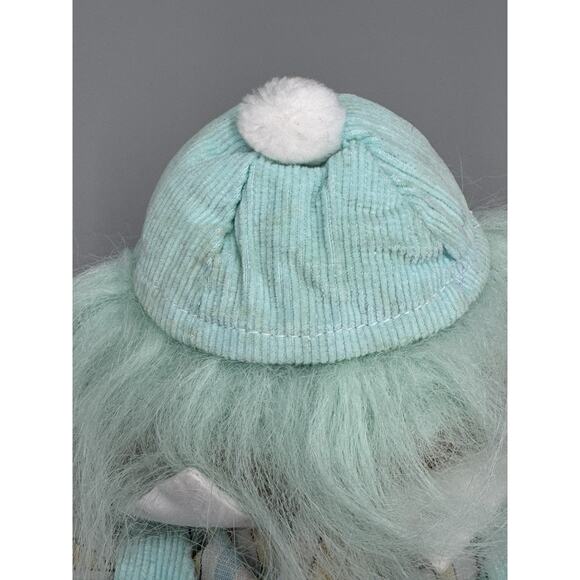 Vintage Russ Troll Kidz Plush Doll Boy with Teal Clothes Overalls 11” - Picture 6 of 9